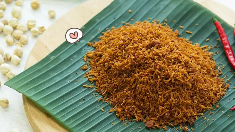 cara buat abon kelapa gurih