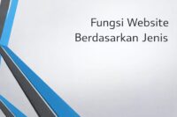 fungsi website berdasarkan jenis