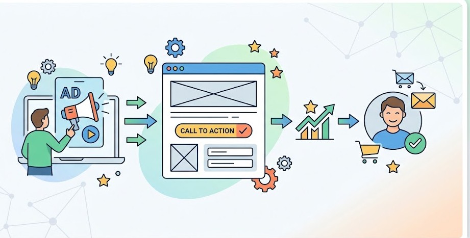 cara kerja landing page marketing