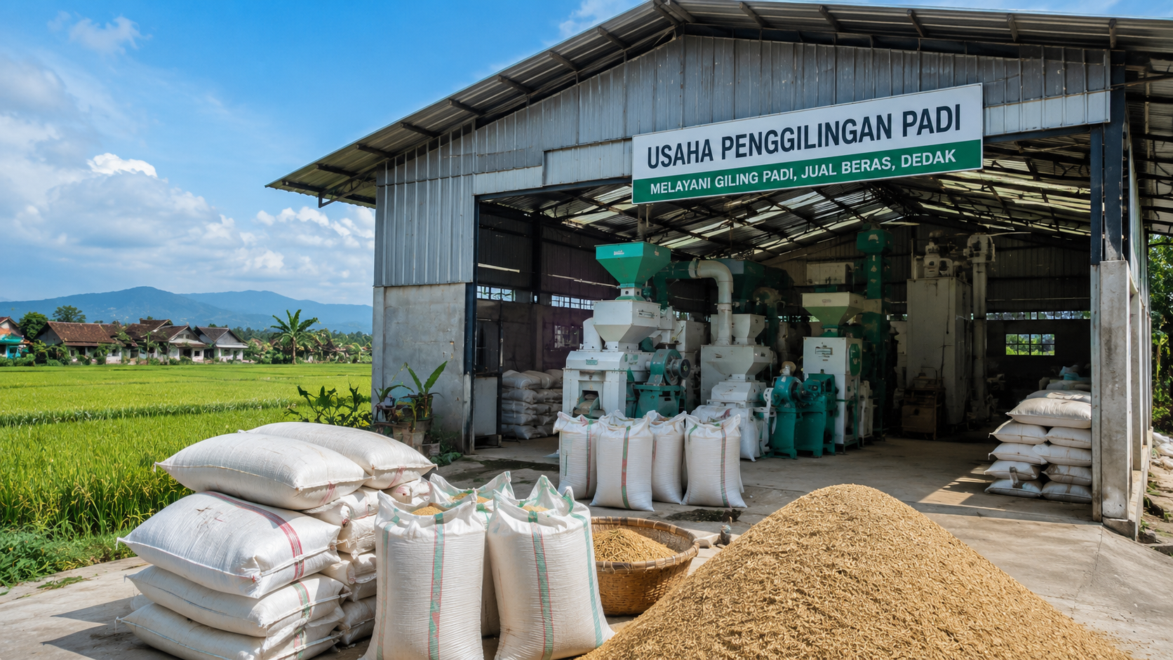 cara memulai usaha penggilingan padi