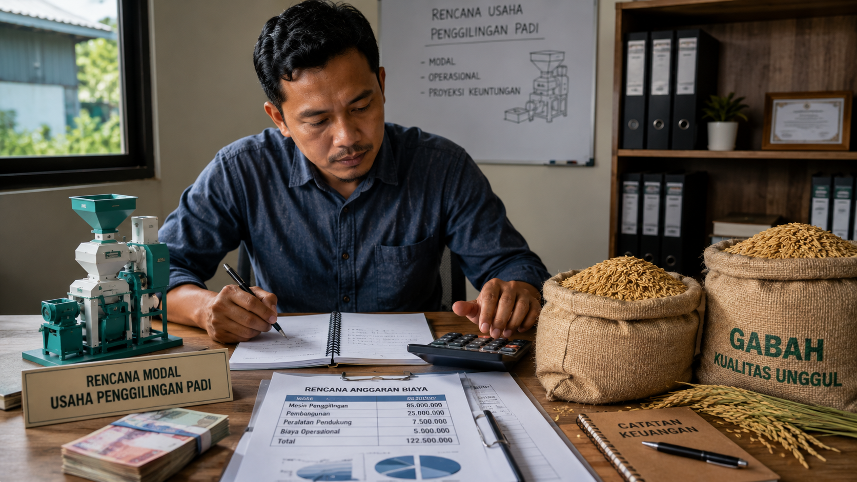 cara memulai usaha penggilingan padi